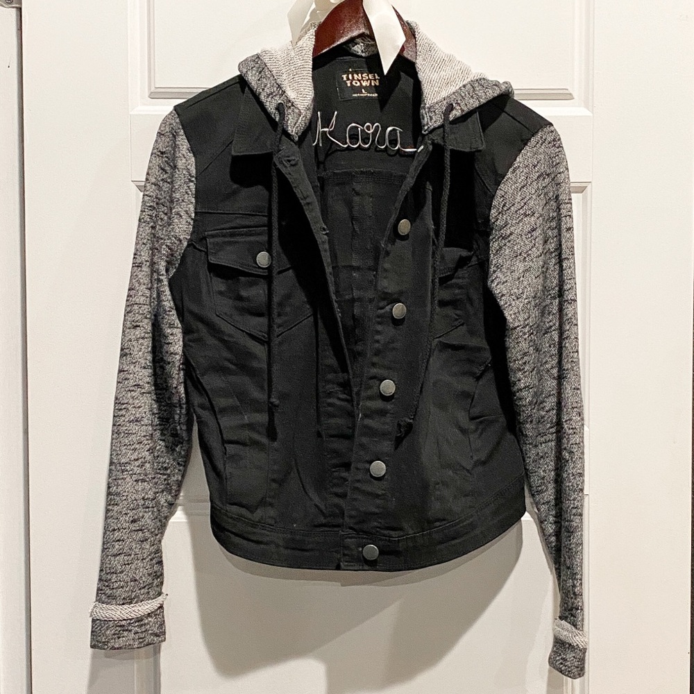 Black and grey street jacket